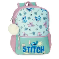 Plecaki szkolne i tornistry - Disney Stitch Just Chill Plecak Szkolny Zielony 27x33x11 cm Poliester by Joumma Bags, Zielony, Talla única, plecak szkolny - miniaturka - grafika 1