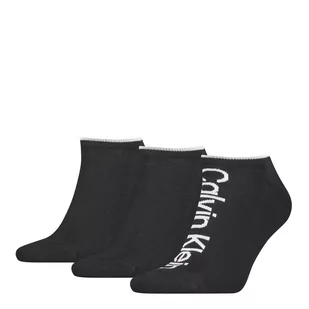 Calvin Klein Skarpetki Stopki Męskie 3 Pary Black 701218724 001 40-46 - Skarpetki męskie - miniaturka - grafika 1