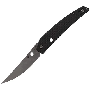 Nóż składany Spyderco Ikuchi Carbon Fiber / G-10 Laminate Plain (C242CFP) - Noże - miniaturka - grafika 1