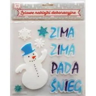 Przybory szkolne - Jawi Naklejki żelowe Zima - miniaturka - grafika 1