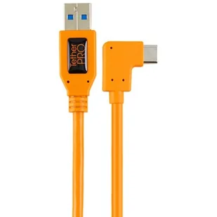 Kabel USB - USB-C kątowy TETHER TOOLS Pro Right 50cm Pomarańczowy - Akcesoria fotograficzne - miniaturka - grafika 1
