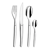 Noże - Amefa Lou Laguiole 24-częściowy komplet sztućców Jet, lustrzany srebrny - miniaturka - grafika 1