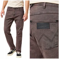 Spodnie męskie - Wrangler FRONTIER Burgundy Blush szare luźne spodnie jeansowe W33 L32 - miniaturka - grafika 1