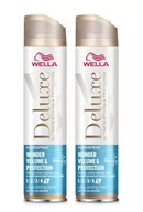 Kosmetyki do stylizacji włosów - Wella Deluxe Wonder Volume & Protection, ultra mocny lakier do włosów na objętość, dwupak, 2x250ml - miniaturka - grafika 1