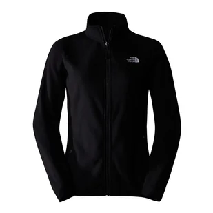 Bluza The North Face 100 Glacier Full-Zip Fleece 0A855O4H01 - czarna - Bluzy sportowe damskie - miniaturka - grafika 1
