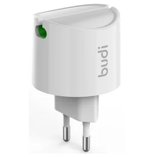 Budi - Ładowarka sieciowa 2x USB + kabel Lightning 1 m (Biały) - Ładowarki do telefonów - miniaturka - grafika 3