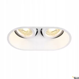 SLV Lampa wpuszczana HORN double QPAR51 biała 25W 1006122 - Oprawy, klosze i abażury - miniaturka - grafika 1
