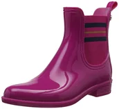Kalosze damskie - Tommy Hilfiger Damskie kalosze O1285dette 7r, różowy - Pink Very Berry 501-37 eu - miniaturka - grafika 1