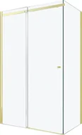 Kabiny prysznicowe - Mexen Omega kabina prysznicowa rozsuwana 140x80 cm, transparent, złoty - 825-140-080-50-00 - miniaturka - grafika 1