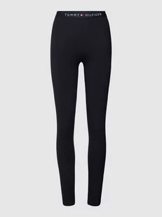 Legginsy z elastycznym paskiem z logo - Legginsy - miniaturka - grafika 1