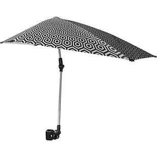 Sport-Brella Versa-Brella SPF 50+ Regulowany parasol z uniwersalnym zaciskiem, rozmiar standardowy, czarny/biały - Parasole - miniaturka - grafika 1