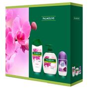 Zestawy kosmetyków damskich - Palmolive X-MASS Orchid Triple (Żel pod prysznic 250 + Mydło w płynie 300ml + roll on) - miniaturka - grafika 1