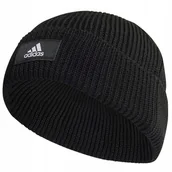 Czapki męskie - Czapka Zimowa Adidas Fisherman Beanie Hg7801 Czarna Logo - miniaturka - grafika 1