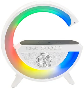 Głośnik LED z lampką nocną i ładowaniem bezprzewodowym Technaxx TX-264 - Głośniki przenośne - miniaturka - grafika 1