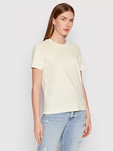 Calvin Klein T-Shirt K20K203677 Żółty Regular Fit - Koszulki i topy damskie - miniaturka - grafika 1