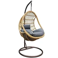 Fotele ogrodowe wiszące - Fotel wiszący Eduard beżowy - miniaturka - grafika 1