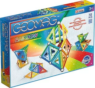 Geomag, klocki konstrukcyjne Rainbow Panels 72 pcs, G371 - Klocki - miniaturka - grafika 1