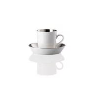 Filiżanki - Filiżanka do espresso ze spodkiem Tric Silver Arzberg - miniaturka - grafika 1