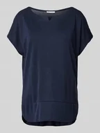 Koszulki i topy damskie - T-shirt w jednolitym kolorze - miniaturka - grafika 1