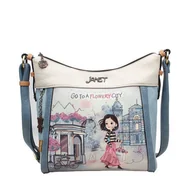 Torebki damskie - Torebka Janet Denese Flowery City - miniaturka - grafika 1