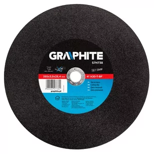 Graphite 57H738 tarcza tnąca 41A30-T-BF do cięcia metalu, 355X3X25,4 mm - Tarcze do pił - miniaturka - grafika 2