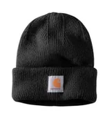 Czapki damskie - Czapka Carhartt Rib Knit Beanie Black - miniaturka - grafika 1