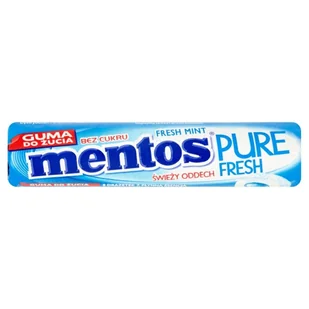 Mentos - Guma do żucia o smaku miętowym bez cukru - Gumy do żucia, lizaki, dropsy - miniaturka - grafika 1