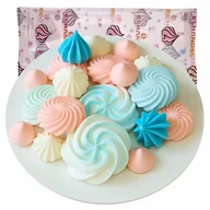 Dodatki do ciast w proszku - Posypka ozdoby na tort bezy kolorowe beziki dekoracje urodzinowe 65g - miniaturka - grafika 1