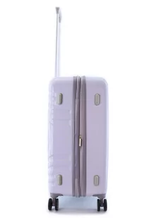 Walizka średnia ELLE Debossed lilowa - Walizki - miniaturka - grafika 5