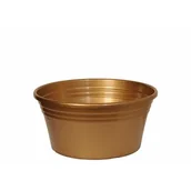 Donice - Miska Irys płaska 25 cm złota, czarna, terakota - miniaturka - grafika 1