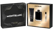Zestawy kosmetyków męskich - Zestaw Montblanc Legend Woda Perfumowana 100 ml + Żel pod prysznic 100 ml + Edp 7.5 ml (3386460139298) - miniaturka - grafika 1