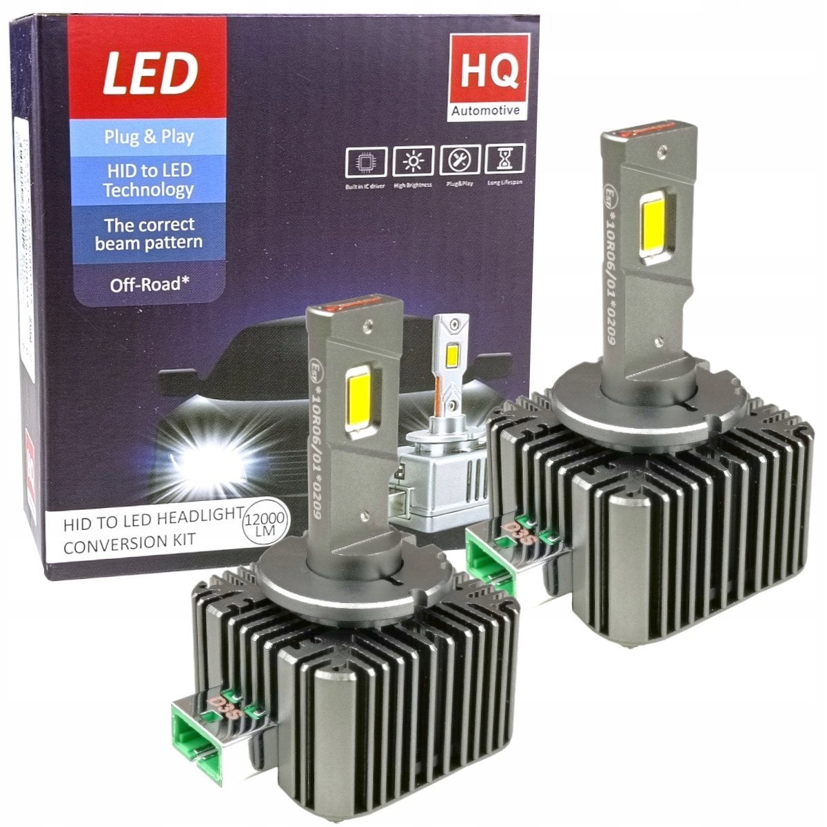 D3s Led Xenon Canbus Ultra Mini Plug&play Retrofit 12000 Lm 12/24v 6000k