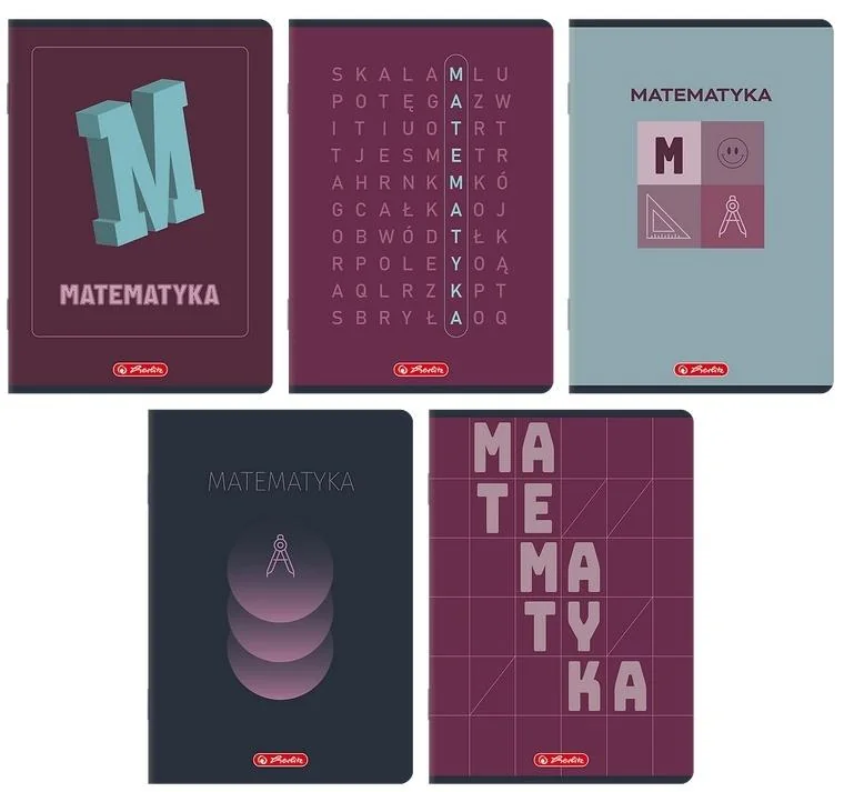 Zeszyt A5 w kratkę 60 kartek Matematyka Herlitz 10 sztuk