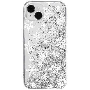 ERT GROUP etui na telefon Apple Iphone 14 PLUS, case oryginalny i oficjalnie licencjonowany przez Babaco, wzór Winter 001, optymalnie dopasowane, z efektem płynnego brokatu - Etui i futerały do telefonów - miniaturka - grafika 1