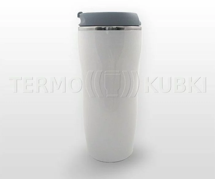 Kubek termiczny 350 ml LADY (biało-szary)