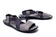 Sandały damskie - ADANEX SAK36 SARA 24787 SZ/CZ szary/czarny, sandały damskie - Adanex - miniaturka - grafika 1