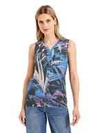 Koszulki i topy damskie - Cecil Letni top kwiatowy, Carbon Grey, XL - miniaturka - grafika 1