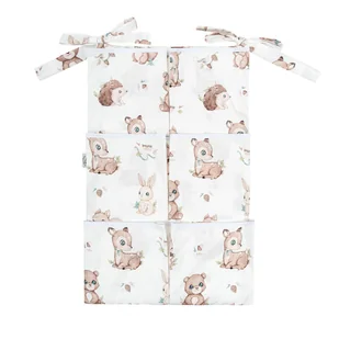 Organizer-przybornik na łóżeczko z kieszeniami Las - Organizery na łóżeczko - miniaturka - grafika 1