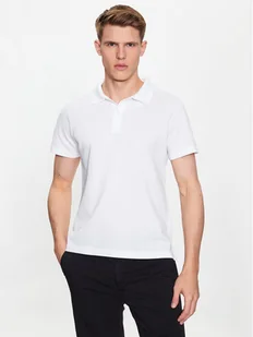 Trussardi Polo Emboidered 52T00712 Biały Regular Fit - Koszulki męskie - miniaturka - grafika 1