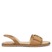 Sandały damskie - Sandały Geox D Naileen D35SDA 000TU C5000 Beżowy - miniaturka - grafika 1