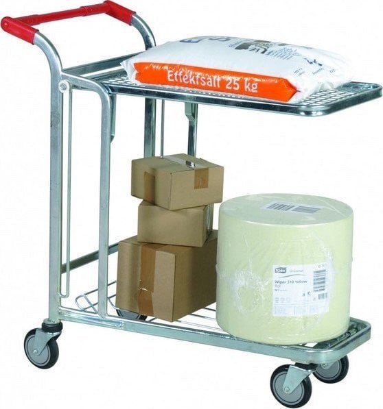 Swedmach Wózek sklepowy z półką wym. 1030x530x1020 mm ładowność 300 kg