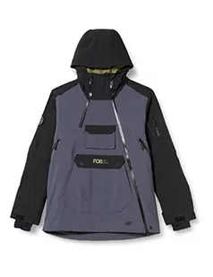 4F Męska kurtka snowboardowa KUMS002 Dżinsy, Anthracite, XXL, Anthracite, XXL - Kurtki narciarskie - miniaturka - grafika 1
