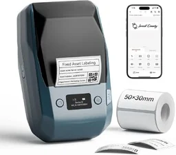 Niimbot M2-H Smart 1BC13121602 mobilna drukarka etykiet, niebieska + rolka etykiet 230 szt. - Drukarki kart i etykiet Niimbot M2-H Smart 1BC13121602 mobilna drukarka etykiet, niebieska + rolka etykiet 230 szt. - Drukarki kart i etykiet - miniaturka - grafika 1