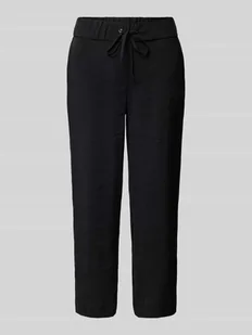Spodnie materiałowe o skróconym kroju regular fit model ‘Pia’ - Spodnie damskie - miniaturka - grafika 1