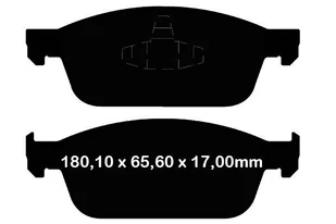 Przednie klocki GreenStuff + NACINANE tarcze hamulcowe 320mm EBC seria BSD Ford Kuga AWD 2013-2019 - Tarcze hamulcowe - miniaturka - grafika 10