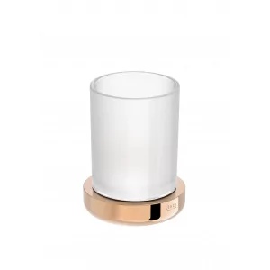 ROCA A817022RG0 Kubek szklany stojący Rose Gold - Kubki na szczoteczki do zębów - miniaturka - grafika 1