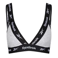 Biustonosze - Reebok Damski biustonosz Dotty Grey Marl Base Layer Bottom, Szary melanżowy, XS - miniaturka - grafika 1