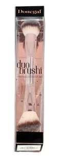 Donegal Duo Brushi Pędzel dwustronny do pudru, różu i bronzera 4204 - Pędzle do makijażu - miniaturka - grafika 1