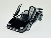 Samochody i pojazdy dla dzieci - Welly Lamborghini Countach Lp 500 S Czarny 1:34 Samochód Nowy Metalowy Model - miniaturka - grafika 1