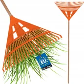 Grabie i motyki - GRABIE WACHLARZOWE DO LIŚCI I TRAWY OGRODOWE PLASTIKOWE Z TRZONKIEM 610 MM - miniaturka - grafika 1